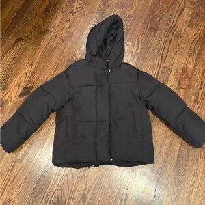 Zara Charcoal Puffer Jacket